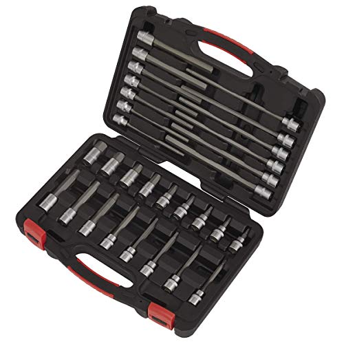 Hex Socket Bit Set 30pc 3/8"Sq Drive - Platinum Series von Sealey