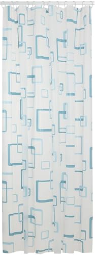 Sealskin Textil Duschvorhang Retro, Farbe: Blau, B x H: 180 x 200 cm von Sealskin