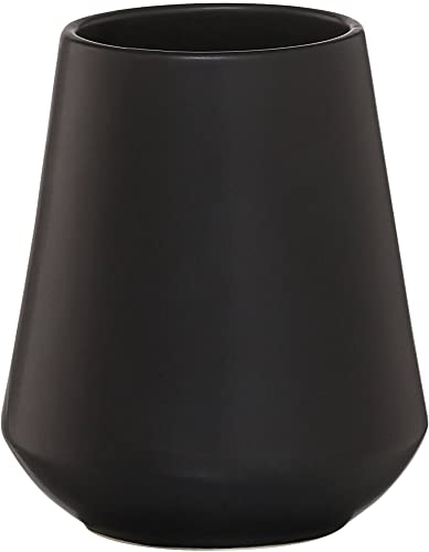 Sealskin Becher Conical Becher, Zahnputzbecher aus Porzellan, Farbe: Schwarz von Sealskin