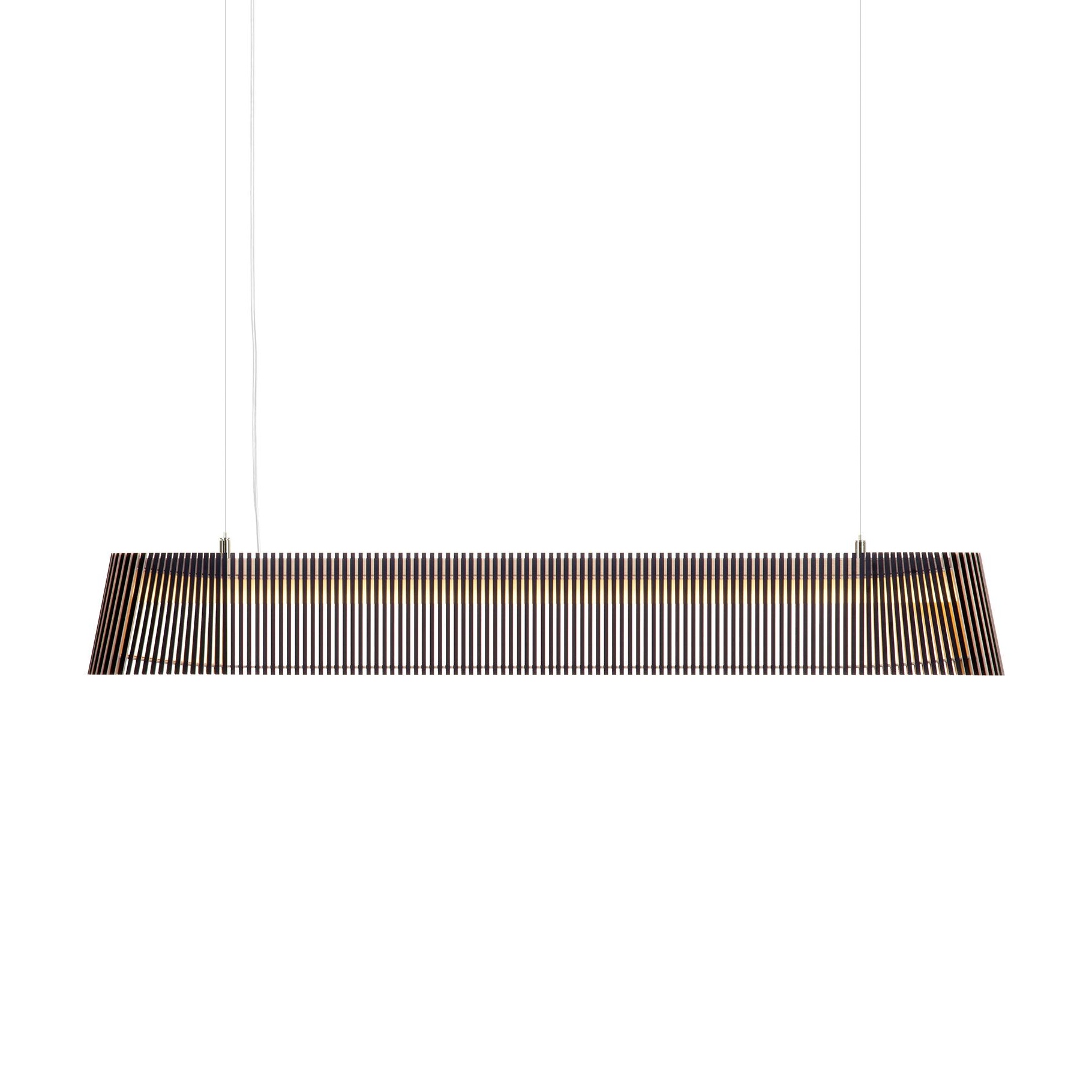 Secto Design - Owalo 7000 LED Pendelleuchte - schwarz/laminiert/BxHxT 100x13x9cm/2850K/2500lm/CRI 85/DALI dimmbar von Secto Design