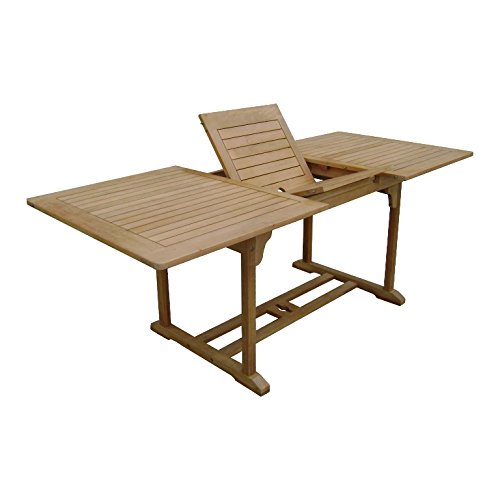Sedex Gartentisch mit Ausziehfunktion 150-200x90 cm Gartenmöbel Hartholz Tisch Dundee Eukalyptusholz von Sedex