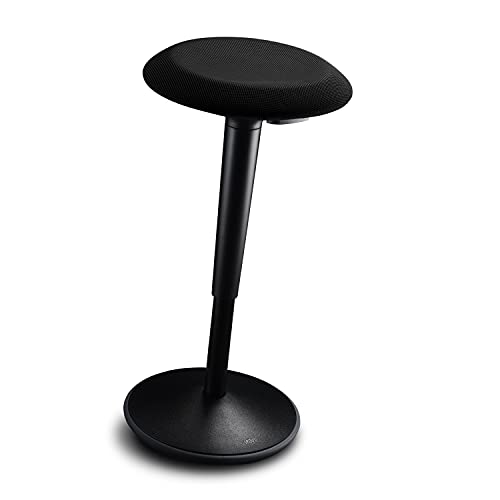 Sedus se:fit, Ergonomischer Hocker, Stehhocker, Stehsitz, Stehhilfe, Schwarz, Kunststoff, Gummifuß, 53-80 cm Höhenverstellbar von Sedus