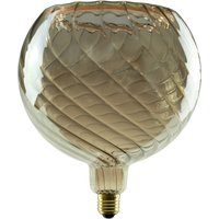 Segula LED Floating Globe 200 twisted smokey grau E27, 6 W, 1900 K, dimmbar von Segula