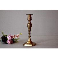 Vintage Deutschland Bronze Kerzenständer Halter Home Decor Rustikales Dekor Messing Kerzenhalter Barque von SekulidisAntiques