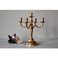 Vintage Frankreich Bronze Kerzenhalter Wohnkultur Rustikales Dekor Sammler Barque Decor von SekulidisAntiques