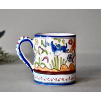 Vintage Keramiktasse Kaffee Oder Tee Tasse Geschenk Rustikales Dekor Portugal Keramik von SekulidisAntiques