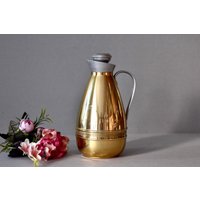 Vintage Vergoldeter Wasserkessel Aus Aluminium Zum Servieren Von Camping-Tee von SekulidisAntiques