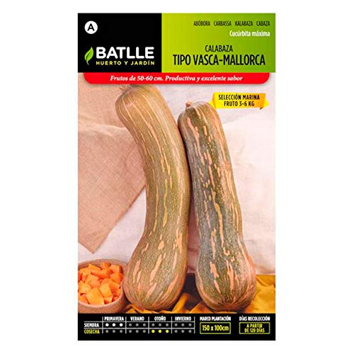 Batlle Gemüsesamen - Kürbis Sorte Baskisch-Mallorca - Marina (Samen) von Semillas Batlle