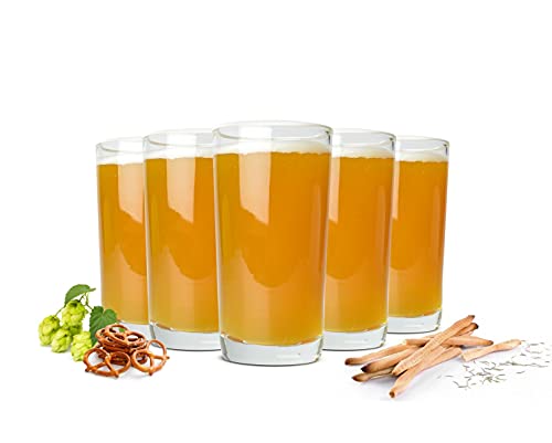 Sendez 6 Cocktailgläser mit weißem Rand 550ml Longdrinkgläser Saftgläser Trinkgläser von Sendez