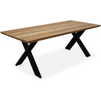 Sens-Line Hamilton Tisch Aluminium/teak 220x100 von Sens-Line