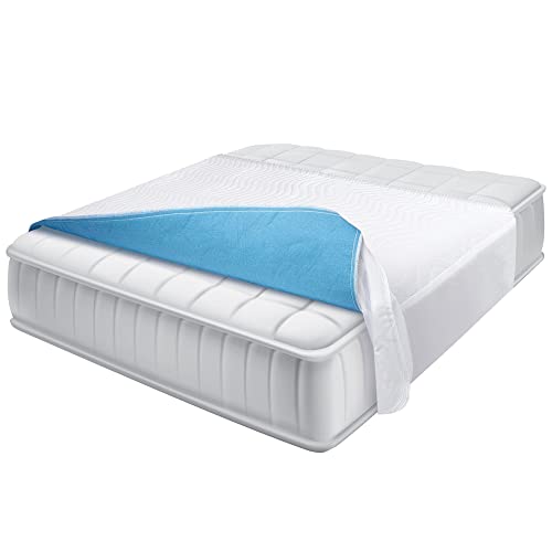 Sensalou Inkontinenz Bett Unterlage mit Flügeln 85x90 cm - wasserdichte Matratzen Auflage waschbar von Sensalou