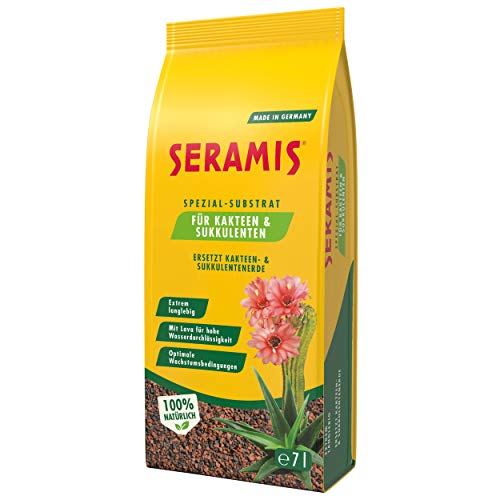 Seramis Spezial-Substrat für Kakteen und Sukkulenten, 7 l – Pflanzen Tongranulat, Kakteenerde Ersatz zur Wasser- und Nährstoffspeicherung, Rotbraun von Seramis