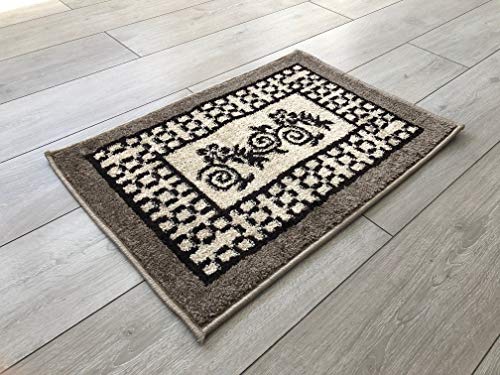 Serdim Rugs Anti-Rutsch-Teppich, Polypropylen, 80 x 150 cm, Dunkelbeige von Serdim Rugs