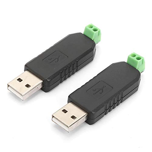 RS485-Anschluss, Mini-Kunststoff-USB-zu-RS485-Konverter-Adapter, 2PCS-Adaptermodul CH340 USB zu RS485 für Win8/Win7//XP/Vista-Elektrogeräte von Shanrya