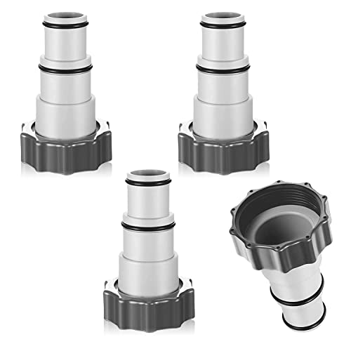 Pool Adapter A,pool adapter 32 auf 38,pool adapter 38mm,Pool Zubehör Schlauchtülle,pool adapter gewinde,pool adapter auslauf,Poolschlauch Adapter 38mm und 32mm Schlauchtülle 32/38mm mit Dichtring von Shengruili