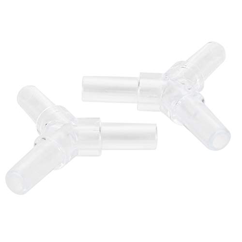 Aquarium 4-Wege-Anschluss, PVC-Kunststoff, Aquarium, 3-Wege-Adapter, praktisch, tolles Zubehör, Aquarium, L-förmiger Adapter für Aquarien für den Mann (Kristall-Tee) von Shipenophy