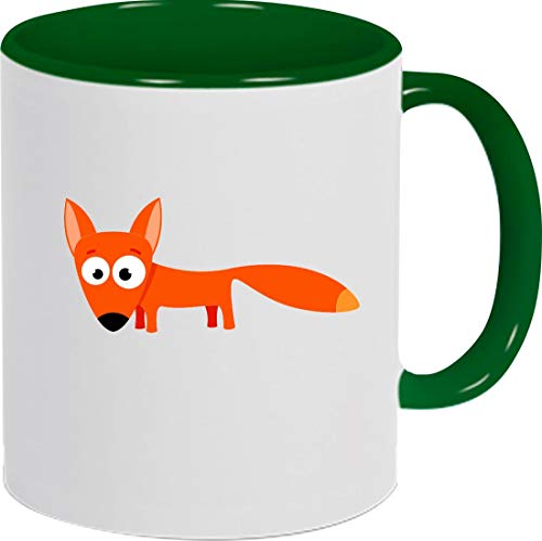 ShirtInStyle Kindertasse, Teetasse, Tasse, Fuchs, Zoo, Wald, Spruch, Kinder, Tiere, Natur, Farbe gruen von ShirtInStyle