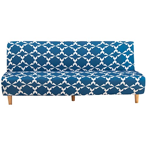 ShowyLive Mingfuxin Armlose Sofa-Bettbezüge, Spandex Stretch Futon Schonbezug Schutz, Klappcouch Sofa Schild passt für 2-3-Sitzer Klappsofa Bett ohne Armlehnen (gedruckt # 4309) von Mingfuxin