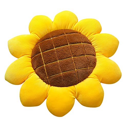 Blumenkissen, Sonnenblumen-Bodenkissen, Sofa, Stuhl, Sonnenblumenkissen für Mädchenzimmer, Kinderzimmer, Heimdekoration (Sonnenblume, 40 cm) von RUICK