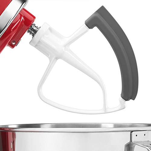 Flex Edge Schlägel für Kitchen Aid, Kitchen Aid Zubehör, Küchenhelfer-Aufsätze für Mixer, Mischschüsseln für 11,4-5 Quart Schüsseln, Schlägel mit Silikonkanten von Shunfaji