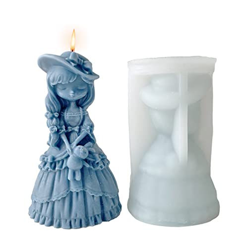 Kerzenform Silikon Aromatherapie Gips Puppe Ornament Gussform 3D DIY Silikonform Kerzen Gießen Formen Frauen Statue Für Kerzen Machen, Statue, DIY Handwerk (01) von Shunfaji