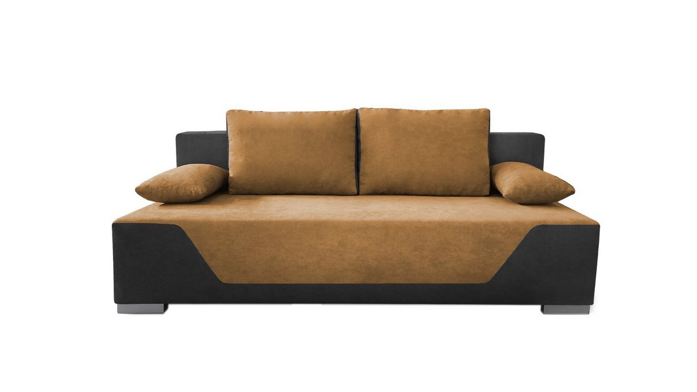 Siblo 2-Sitzer Zweisitziges Sofa Noa mit Schlaffunktion - Bettzeugbehälter - Zweisitzer-Sofa von Siblo