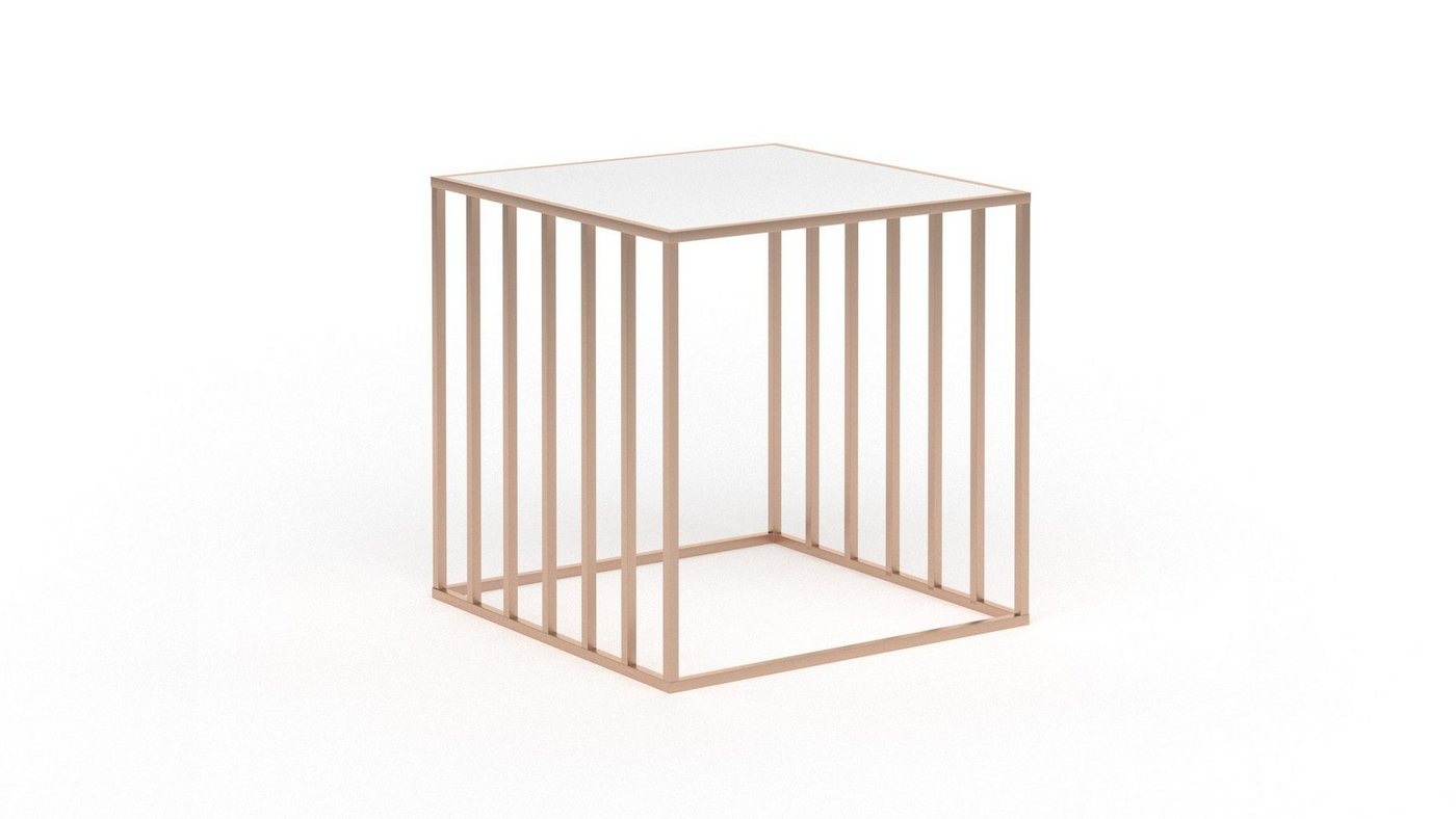 Siblo Nachttisch Metall-Nachttisch Carmen im modernen Stil - Tischplatte aus Plexiglas - minimalistischer Nachttisch - bunter Nachttisch - Metall - modernes Schlafzimmer von Siblo