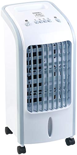 Sichler Haushaltsgeräte Mobiler Luftkühler: 2in1-Luftkühler und Luftbefeuchter mit Oszillation, 3,5 Liter, 75 Watt (Luftkühler und Befeuchter, Klima Ventilator, Mobile Klimaanlage) von Sichler Haushaltsgeräte