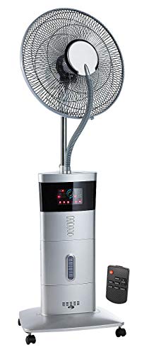 Sichler Haushaltsgeräte Kühlventilator: Kühl-Ventilator mit Sprühnebel & Ionisator, 100 Watt (Standventilator mit Sprühnebel, Ventilator Nebel, Fernbedienungen) von Sichler Haushaltsgeräte