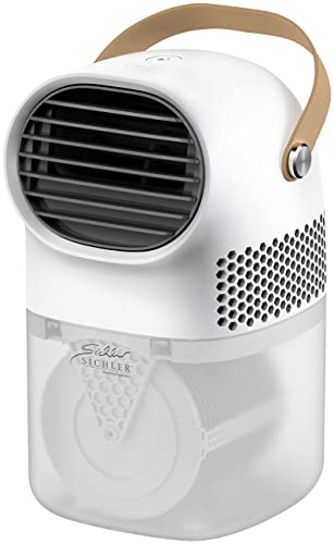 Sichler Haushaltsgeräte Mini Luftkühler: 3in1-Tisch-Luftwäscher, befeuchter, kühler mit Aroma-Funktion, 750ml (3in1-Luftbefeuchter, Schreibtischventilatoren, Mobile Klimaanlage) von Sichler Haushaltsgeräte