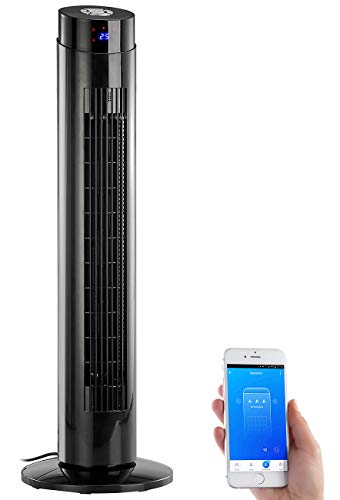 Sichler Haushaltsgeräte Luftreiniger: Turmventilator, Ionisator, WLAN & App, Siri, Alexa & Google Assistant (Luft-Kühler, Turmventilator mit Fernbedienung, Zigaretten) von Sichler Haushaltsgeräte