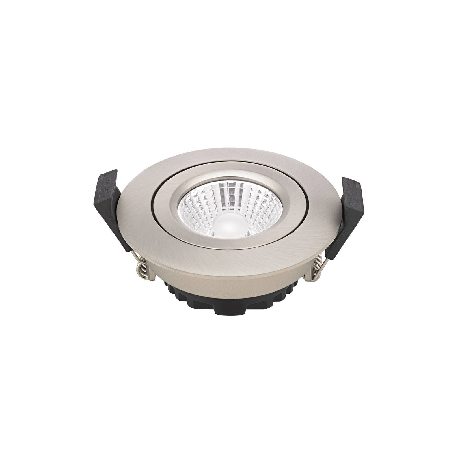 LED-Deckeneinbauspot Diled, Ø 8,5 cm, 6 W, 3.000 K, stahl von Sigor