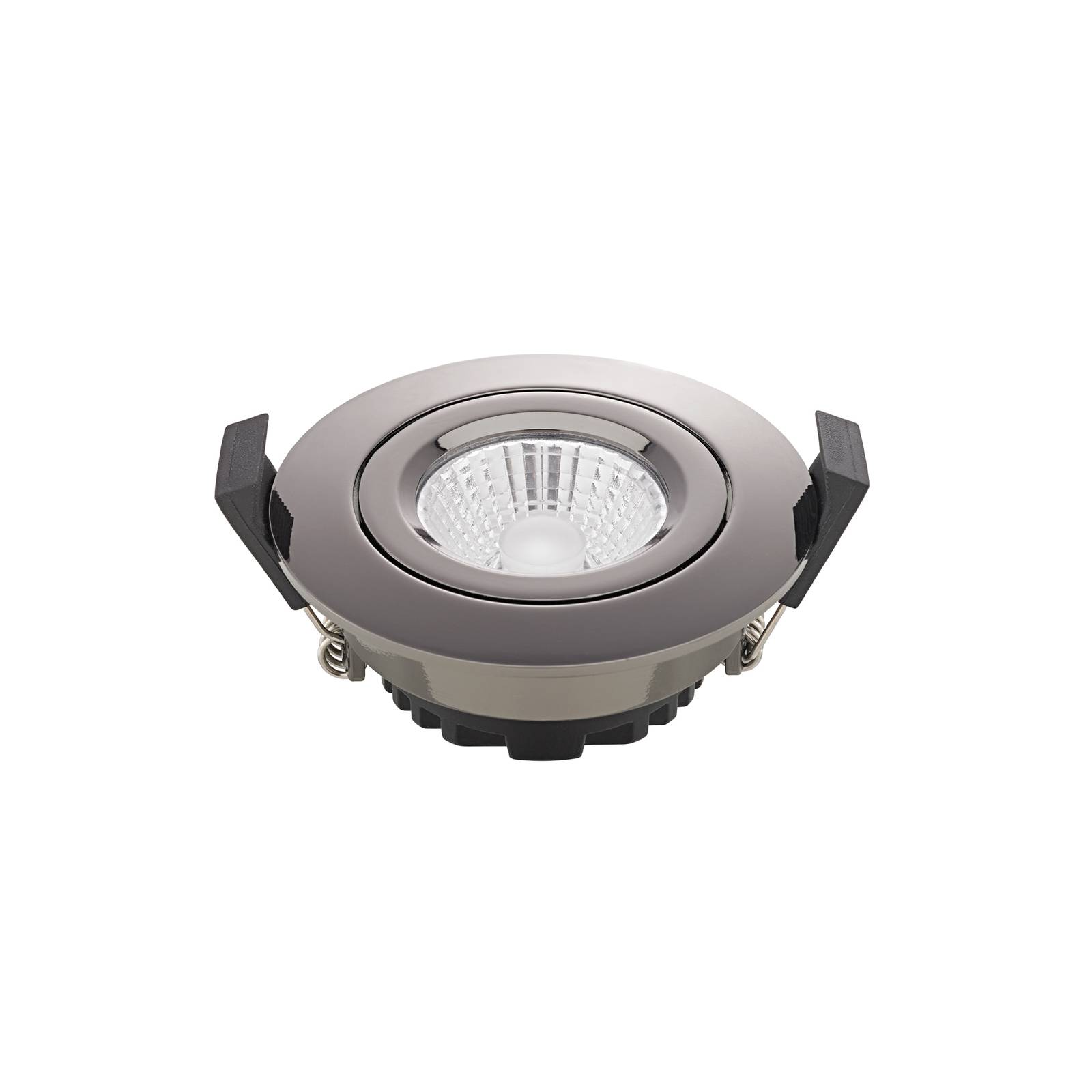 LED-Deckeneinbauspot Diled, Ø 8,5cm, 6 W, Dim-To-Warm, chrom von Sigor