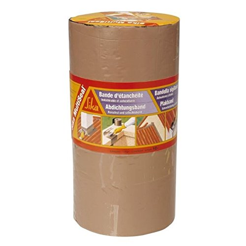 Sika 3737 MultiSeal Abdichtungsband, selbstklebend, Kaltkleber, 300 mm x 10 m, Farbe: Terrakotta von Sika