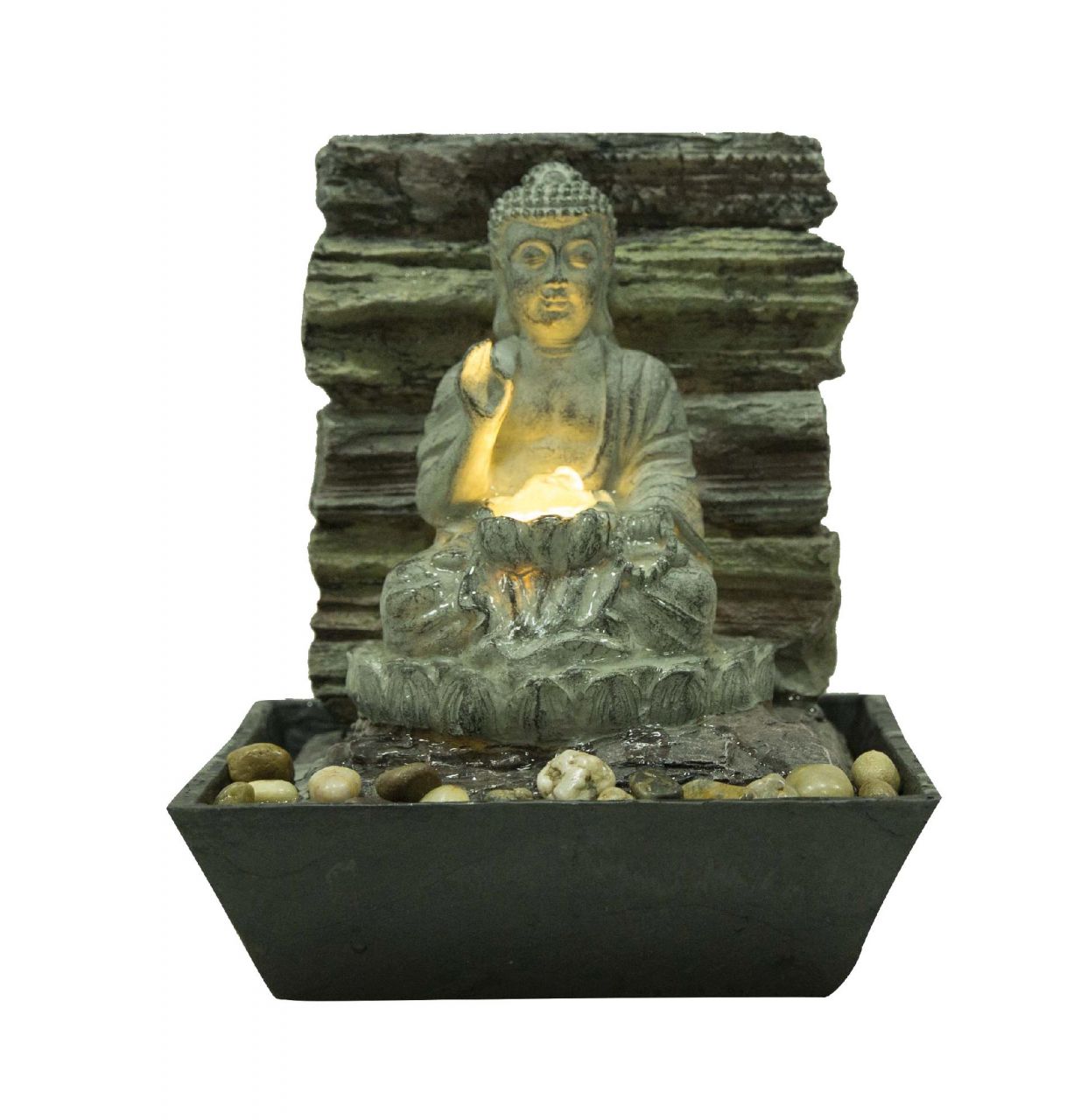 Silex Zimmerbrunnen Buddha 21,5x21,7x25,5cm von Silex