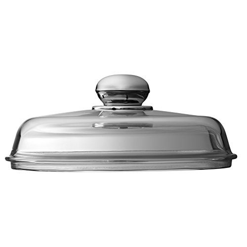 Silit Pfannen- Topfdeckel 24 cm, Glasdeckel mit Metallknauf, Deckel für Töpfe & Pfannen, hitzebeständiges Glas, spülmaschinengeeignet von Silit
