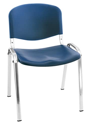 Silla Express P Vertraulicher Stuhl Iso Polypropylen, Metall, blau, 55x53x79 cm von Silla Express