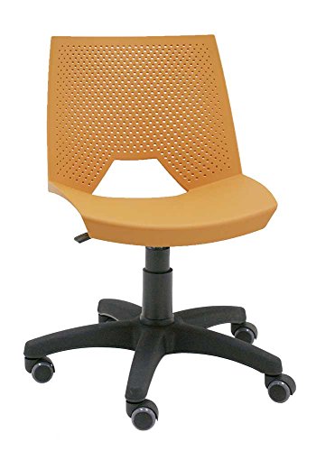 Stuhl Express – Drehstuhl, Kunststoff, 60 x 60 x 77 cm 60x60x77 cm orange von Silla Express