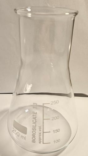 Erlenmeyerkolben weithals 250 ml Boro 3.3 Glas Bördelrand Graduiert ohne Simaxaufdruck von Simax