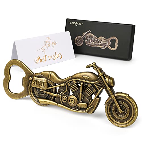 Sinofort Vintage Motorrad Flaschenöffner,Valentinstag Geschenke für Männer,Flaschenöffner Motorrad Harley Davidson,Motorrad Geschenke für Männer für Motorradfahrer Papa Vater Ehemann Opa Freund von Sinofort