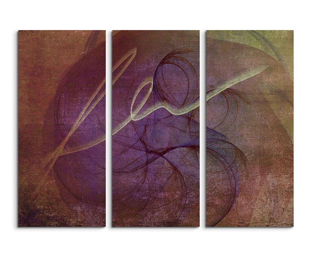 Sinus Art Leinwandbild 130x90cm Wandbild Abstrakt 1109 -3x90x40cm von Sinus Art