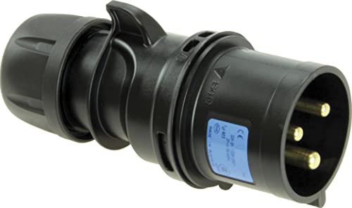 SIROX® CEE-Stecker IP 44, 3-polig, 230 V, 6 h, schwarz Stromstärke 32 A von Sirox