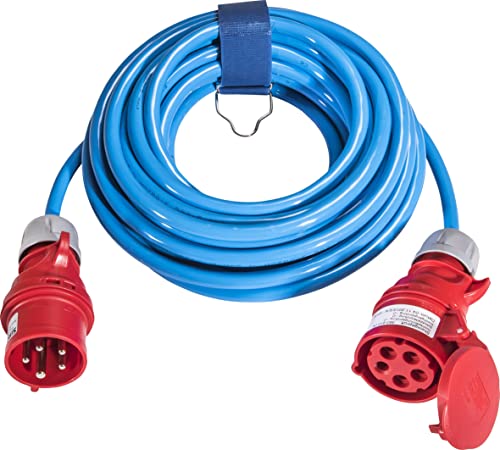 SIROX® CEE-Verlängerung, 16 A, H07BQ-F Leitungsfarbe blau, Länge 25 m, Phasenwender nein von Sirox