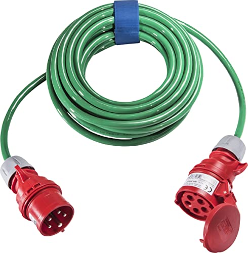 SIROX® CEE-Verlängerung, 16 A, H07BQ-F Leitungsfarbe grün, Länge 25 m, Phasenwender nein von Sirox