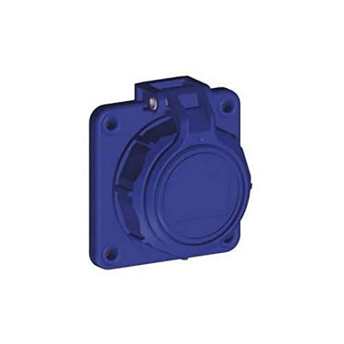 SIROX® Druckwasserdichte Einbau-Steckdose Ausführung Federklappdeckel, Farbe blau von Sirox