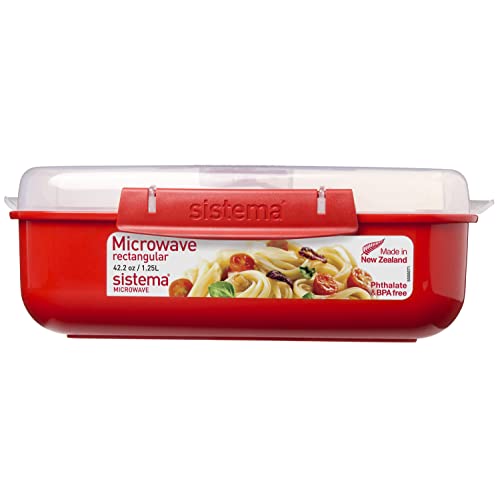 Sistema Mikrowellen-Box, Plastik, Rot, 1.25 L von Sistema