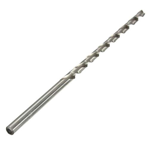 Spiralbohrer, 2 mm bis 5 mm Durchmesser, extralang, HSS Spiralbohrer, gerader Schaft, 160 mm, für Holz, Metall, Kunststoff (5 mm) von Sitrda
