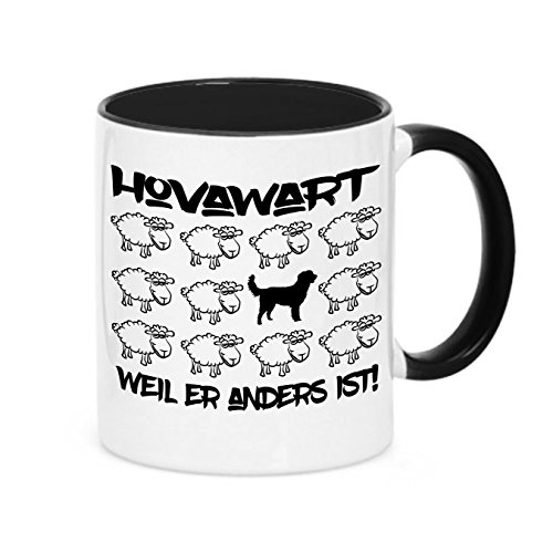 siviwonder Tasse Black Sheep - Hovawart - Hunde Fun Schaf Kaffeebecher von siviwonder