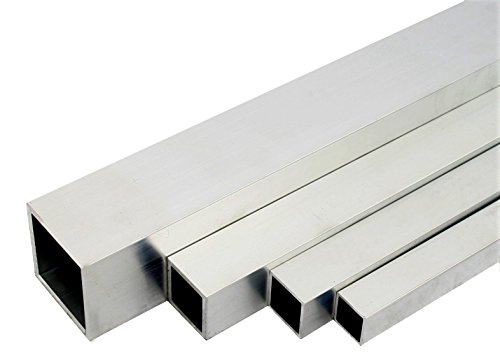 Aluminium Quadratrohr Walzblankes Vierkantrohr 25x25x2 mm 2000mm von SixBros.
