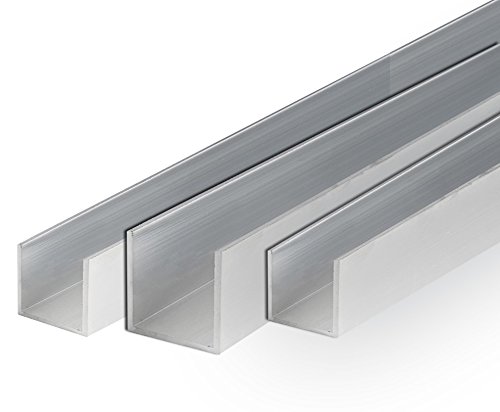 Aluminium U-Profil Schiene Walzblankes Alu Profil 60x60x60x5 mm 1500mm von SixBros.